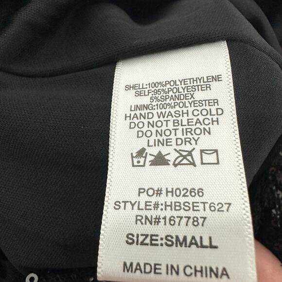 Hunter Brown Pants Women Small Black Sequin Wide Leg Sparkle Glam NYE Party Club - Picture 10 of 12